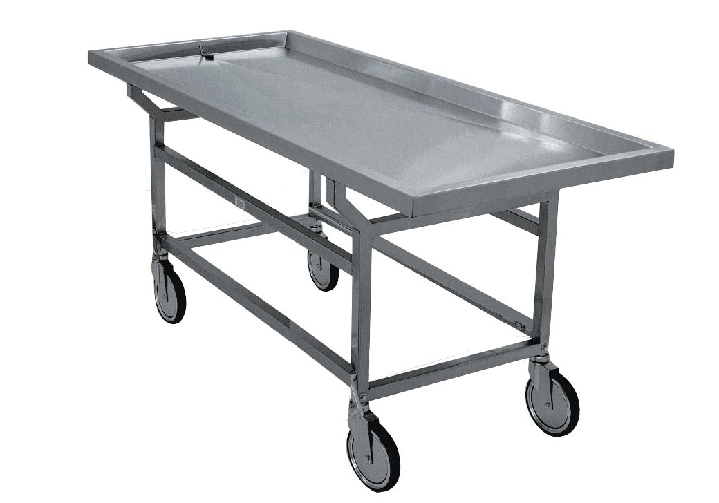 Post Mortem Trolley- Removable Grid Plates - DF100