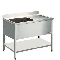 Mortuary Sink with Drain surface